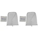 (2) Rockville RSC108W White 10" PA DJ Speaker Cover Scrims 4 Wedding Church Club