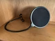 Dragonpad USA Microphone Pop Filter, Flexible Gooseneck Microphone Mount
