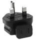 SF Cable USA NEMA 1-15R to UK Fused BS1363 Angled Power Plug Adapter