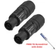 (2) Two Genuine NEUTRIK NAC3F-TRUE1-S PowerCON True 1 Female Connector IP65