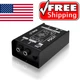 Pyle Direct Injection DI Box Passive Guitar Bass Hum Eliminator XLR Converter