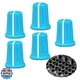WXYINSPAS 5pcs EQ Rotary Knob Replacement Equalizer Potentiometer Fader Knobs