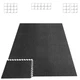 HAPBEAR 0.56'' Thick 12 Pcs 48 Sq Ft Exercise 12 Tiles（48 Ft）, Black 