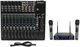 Mackie 1402VLZ4 14-channel Analog Mixer w/ 6 ONYX Preamps+Dual Wireless UHF Mics