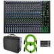 Mackie ProFX22v3 Professional 22-Channel 4-Bus Effects PA Mixer w USB Package