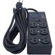 Furman Sound SS-6B-PRO 15A AC Surge Strip 6 Outlet 2x3 Block with Extreme Voltag