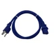 4' Blue Power Cord for BEHRINGER EUROPOWER PMP4000 PMP6000 MIXER