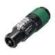 Neutrik NL4FXX-W-S Speakon 4-Pin Audio Connector Black-Green 1pc