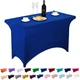 LZY Spandex Fitted Stretch Table Cover 48" x 30" (Rectangular), Classicblue 