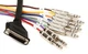 Hosa DTP-804 8-channel DB25 to 1/4" TRS Snake - 13.2'
