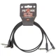 Pig Hog 2 Feet High Performance Flat Patch Cables with Right Angle Connectors
