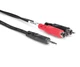 Hosa Stereo Breakout, 3.5 mm TRS to Dual RCA (CMR-215)