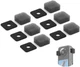 VRIG 6pcs Mic Wind Muff for Insta 360 X5 / X4 / X3 Black 