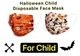 25/50Pcs Kids Face Mask pumpkin Disposable Three Ply Child Size Mouth Cover