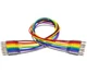 Hosa CMM-830 Unbalanced Patch Cables - 1ft 8 Pack