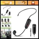 XIAOKOA Wireless Microphone Headset, UHF Head Mic Speaker System, Professional