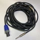 Neutrik Speakon NL2FX connector to 1/4 Jack Cable 25 Feet 16awg