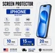 iPhone 11&ndash;17 Blue Ray Hydrogel Screen Protector 5/10/15/20 Pack