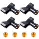 Yeshone 4 Pieces Mic Clips for Stands with 4 Adjustable Adapters Microphone H...