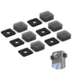 VRIG 6pcs Mic Wind Muff for Insta 360 X5 / X4 / X3 55*89mm, Black