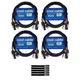 Blizzard Lighting DMXPCT-6 6FT IP Rated Combo Cable 4-Pack