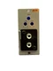 TOA U-03R Unbalanced Line Input Module with High / Low-Cut Filters, Dual RCA 
