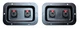 (2)Two Metal Speaker Jack Plates w/ NEUTRIK NJ3FP6C-BAG Locking (1/4") Female