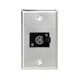 Atlas SG-XLR-F1 XLR Wall Plate Single Gang Female XLR Audio Connector Plate