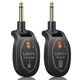 LEKATO UHF Wireless Guitar System Rechargeable, Transmitter Black 