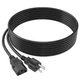UL 6ft AC Power Cord Cable for Mackie SRM212 V-Class 12-inch 2000W Powered Lo...