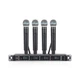 XTUGA A140 4 Wireless Microphone System, Handheld Cordless Mics UHF with Meta...