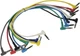 OnStage On-Stage Hot Wires Right Angle 1/4" TRS Patch Cables, 17" (8 Assorted 
