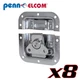 Eight Pack Penn Elcom L905/928 Butterfly Latch 4.125" PennBrite