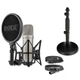 Rode NT1 5th Gen Condenser Microphone (Silver) with DS1 Desktop Stand
