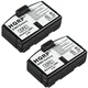 TWO Ni-Mh Battery Replacement for Sennheiser BA150 BA151 A200 RS60 Set 50 TV