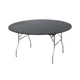 Kwik-Covers 60" Round Fitted Plastic Table Covers, 5 Pack (Black) Black