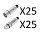 Lot of 50 (25 each) Switchcraft AAA3FZ & AAA3MZ XLR Connectors, Cable Mount