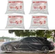 4 Packs Disposable Car Cover Clear Plastic 4 L(12.4ft * 21.6ft) 