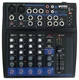 Gemini GEM-08USB Compact 8 Channel Bluetooth Mixer w/USB 8 Ins/2 Bus/3 Band EQ