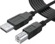 PWR+ Midi Cord Cable 12Ft Extra Long USB-2.0 Type-A to 12 Ft, Black