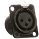 1PC NEUTRIK USA NC3FD-L-B-1 XLR Connector, 3-Pole Jack, Panel, Uninsulated,