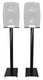 Pair Rockville 37&rdquo; Black Steel Speaker Stands For Genelec M030AM Monitors
