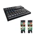 Bundle of Mackie Mix12FX 12 Channel Mixer + 2x TRS-M to XLR-F Cables