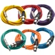 Seismic Audio SEISMIC (6) Color 1/4" TRS  XLR Female 10' Patch Cables