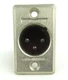 ITT Cannon XLR-3-32 Male Panel Mt Connector , Set of 6 - NOS, Free Shipping