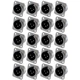 GLS Audio XLR Male Jack 3 Pin - Panel Mount Jacks D Series Size XLR-M - 20 Pack
