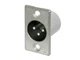 10 X  Neutrik NC3MP 3 Pin Nickel Chassis XLRM -P Size. We have 60 in stock