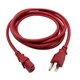 10Ft Power Cord RED for BEHRINGER EUROPOWER PMP4000 PMP6000 MIXER