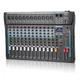 SIKUING 12 Channel Audio Interfacer Sound Board Mixer DJ 16-Bit DSP... 