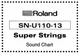 Roland SN-U110-13 Super Strings Sound Chart Reformatted Print-Out